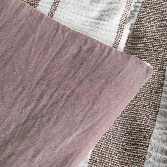 Erica 3-Piece Waffle Stripe King Comforter Set 240X260Cm - Taupe