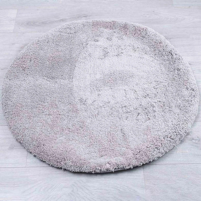 Erin Shaggy Velvet Rug 90X90Cm - Beige Pan Home