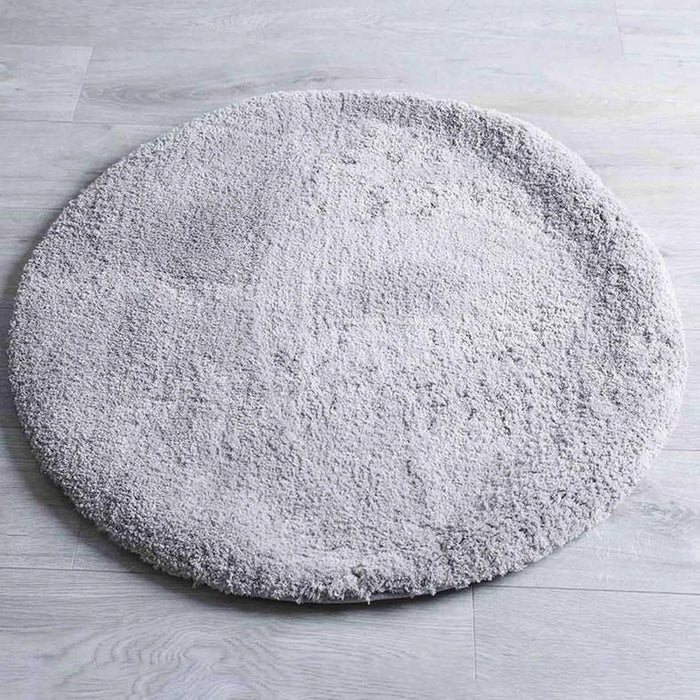 Erin Shaggy Velvet Rug 90X90Cm - Beige Pan Home