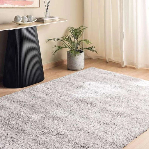 Erin Velvet Shaggy Rug 160X230Cm - Beige Pan Home