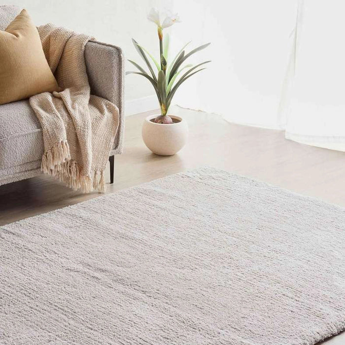 Erin Velvet Shaggy Rug - Silver Pan Home