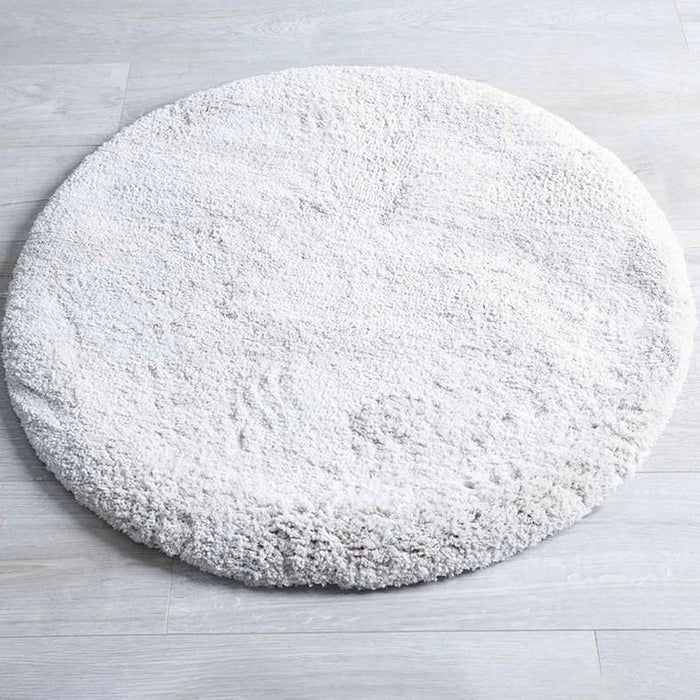 Erin Velvet Shaggy Rug Cream D90Cm Pan Home