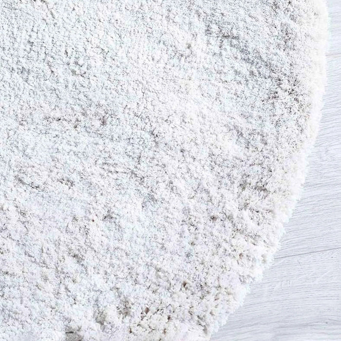 Erin Velvet Shaggy Rug Cream D90Cm Pan Home