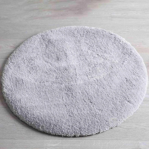 Erin Velvet Shaggy Rug Silver D90Cm Pan Home