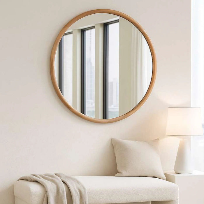 Errapel Round Wall Mirror Dia 80Cm - Natural Pan Home