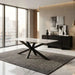 Eskola New 8 Seater Dining Table Marble - White Black ~ White Pan Home