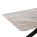 Eskola New 8 Seater Dining Table Marble - White Black ~ White Pan Home