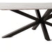 Eskola New 8 Seater Dining Table Marble - White Black ~ White Pan Home