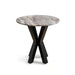 Eskola New End Table Marble - White Black ~ White Pan Home