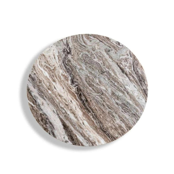 Eskola New End Table Marble - White Black ~ White Pan Home