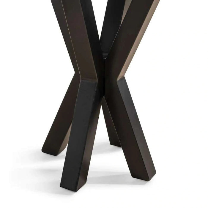 Eskola New End Table Marble - White Black ~ White Pan Home