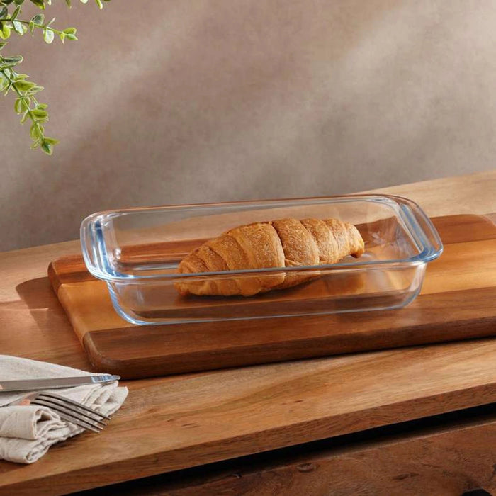 Esme Rectangular Glass Baking Dish -Clear - 29x17 cm Pan Home