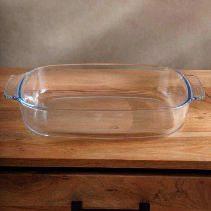 Esme Rectangular Glass Baking Dish -Clear - 30x19 cm Pan Home