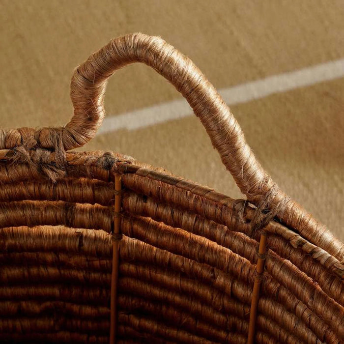 Espie Jute Storage Basket With Handle 30X30X24Cm- Natural Pan Home