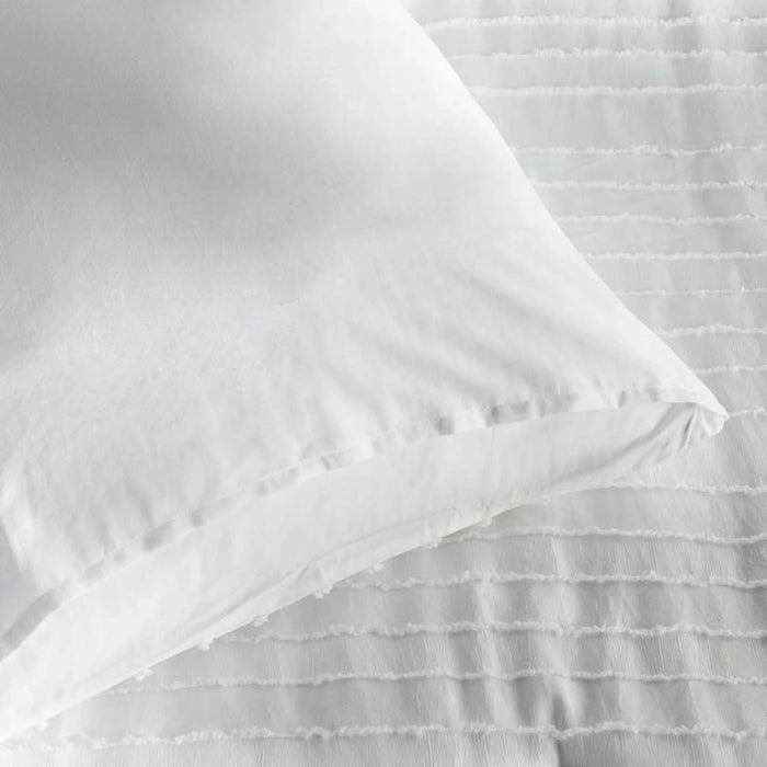 Essence 3-Piece  Tufted Full Comforter Set 160X220Cm - White Pan Home