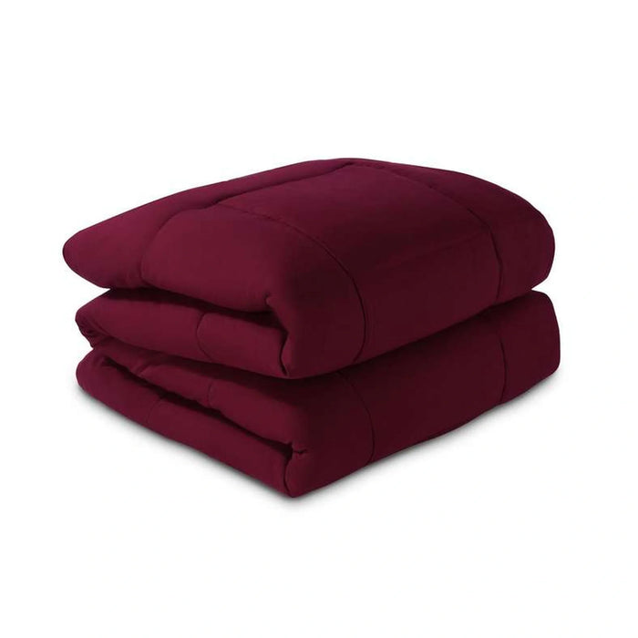Essence Reversible Comforter 160X240Cm - Burgundy