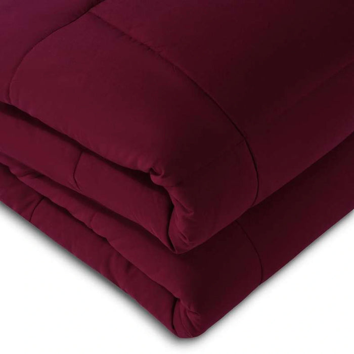 Essence Reversible Comforter 160X240Cm - Burgundy