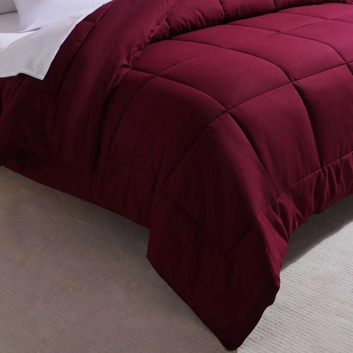 Essence Reversible Comforter 200X240Cm - Burgundy