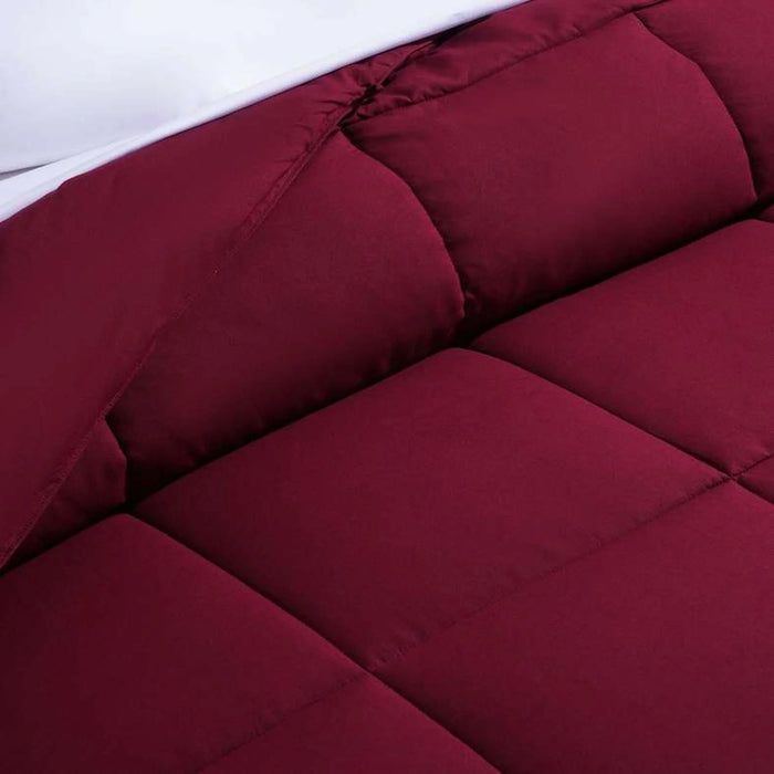 Essence Reversible Comforter 200X240Cm - Burgundy