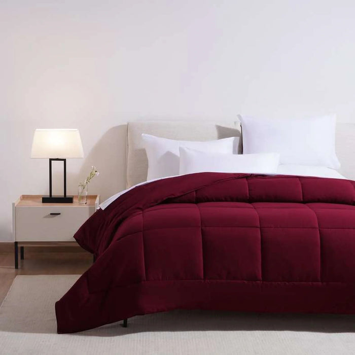 Essence Reversible Comforter 240X260Cm - Burgundy