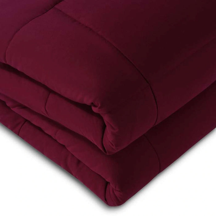 Essence Reversible Comforter 240X260Cm - Burgundy