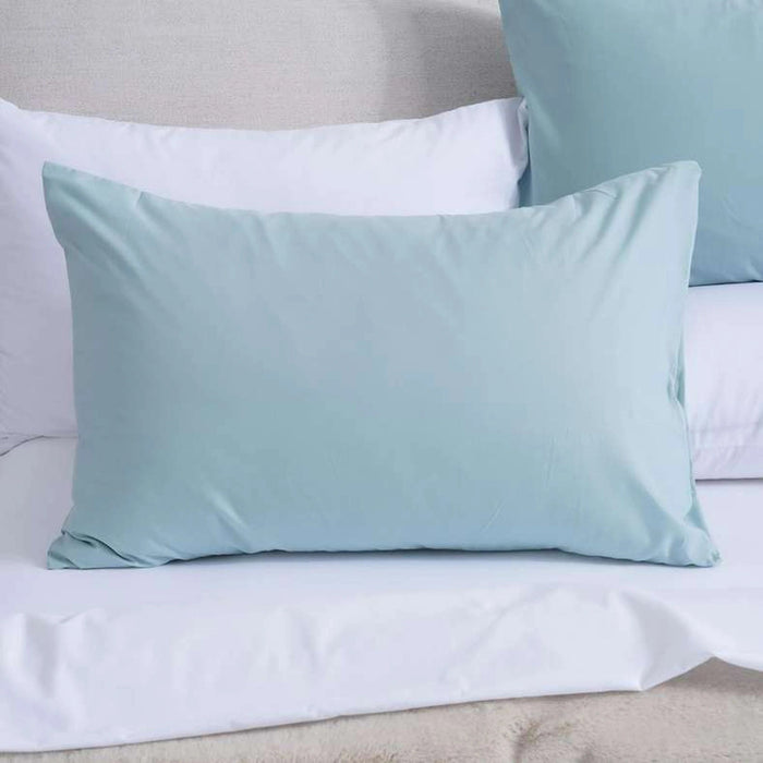 Essential 2-Piece Solid Pillow Case Set - Blue Pan Home
