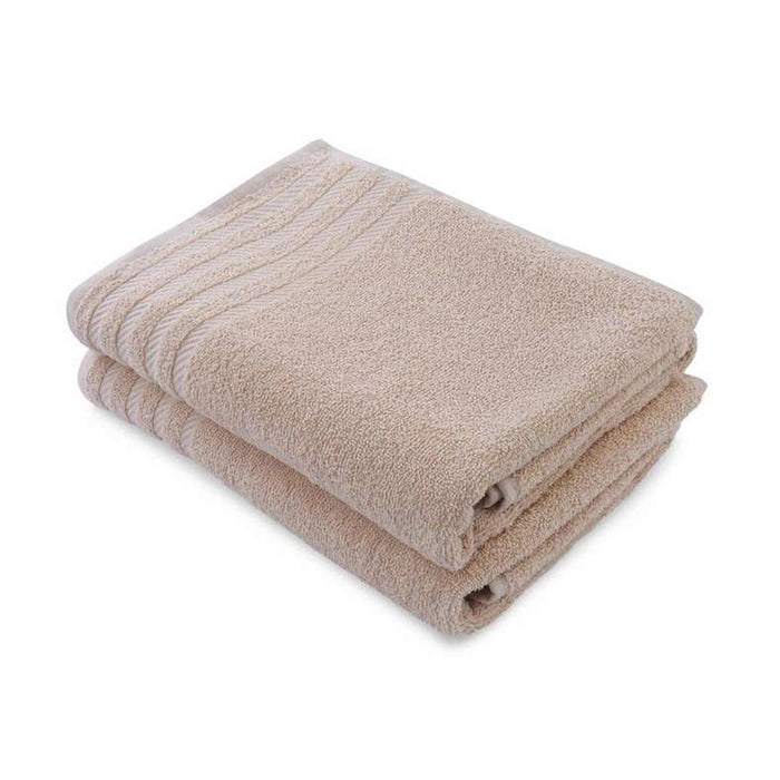 Essential 2 Pieces Bath Towel Set - Beige Pan Home