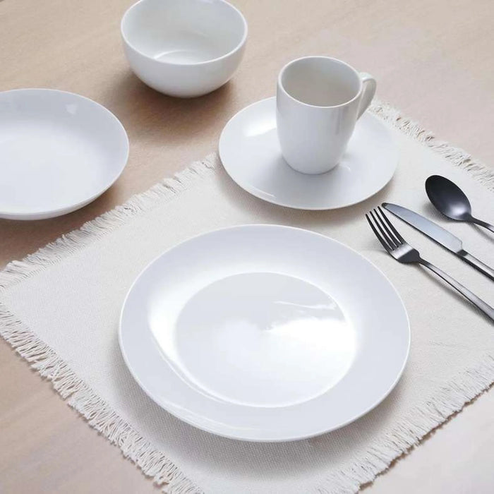 Essential 20-Piece Porcelain Dinner Set - White