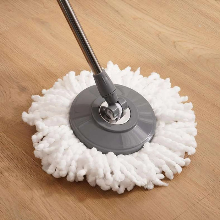 Essential 4-Piece Spin Mop Set - Grey