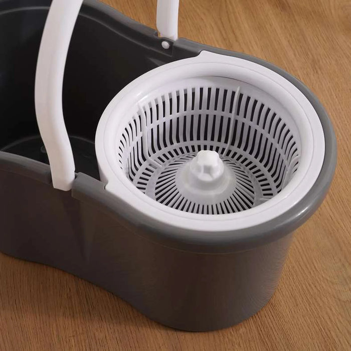 Essential 4-Piece Spin Mop Set - Grey