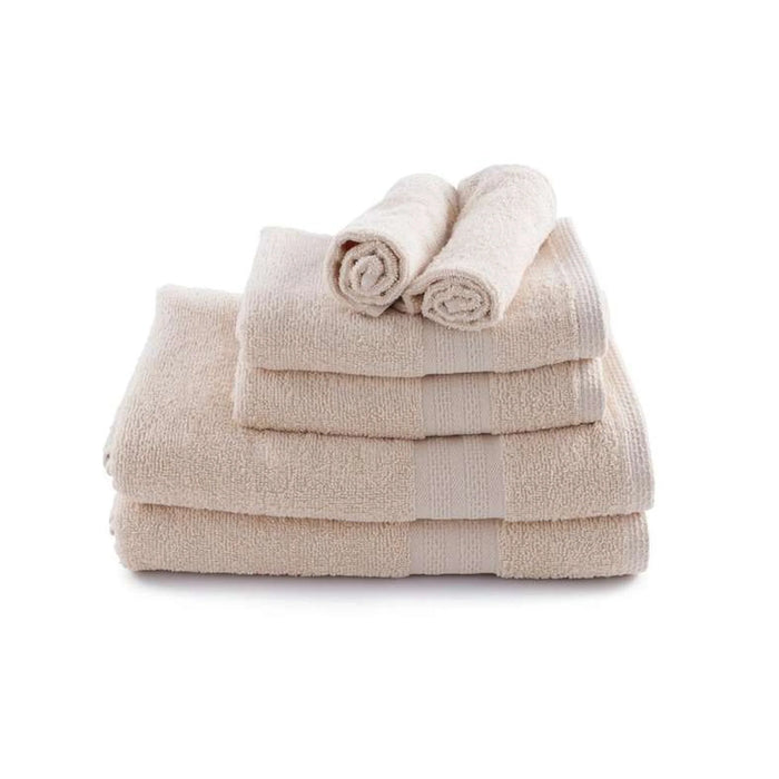 Essential 6 Pieces Towel Set - Beige