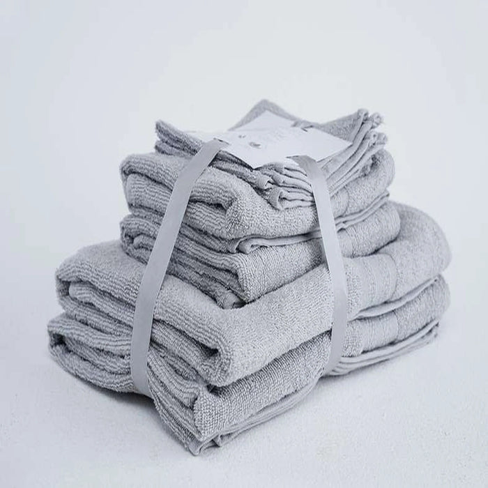 Essential 6 Pieces Towel Set - Grey
