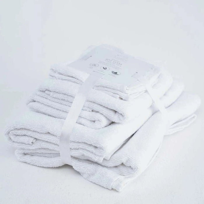 Essential 6 Pieces Towel Set - White