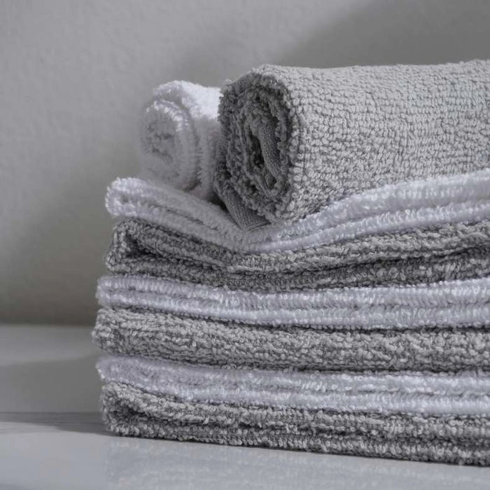 Essential 8-Piece Fingertip Towel Set 30X30Cm - Grey