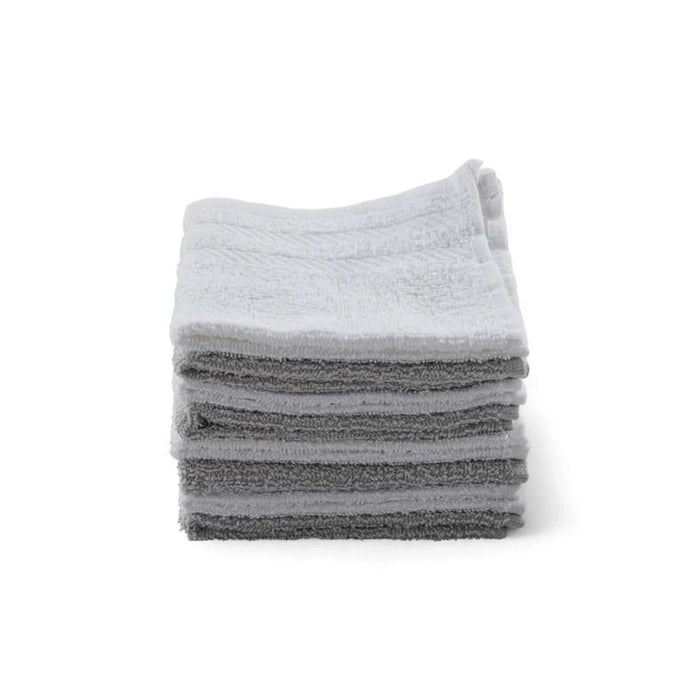 Essential 8-Piece Fingertip Towel Set 30X30Cm - Grey