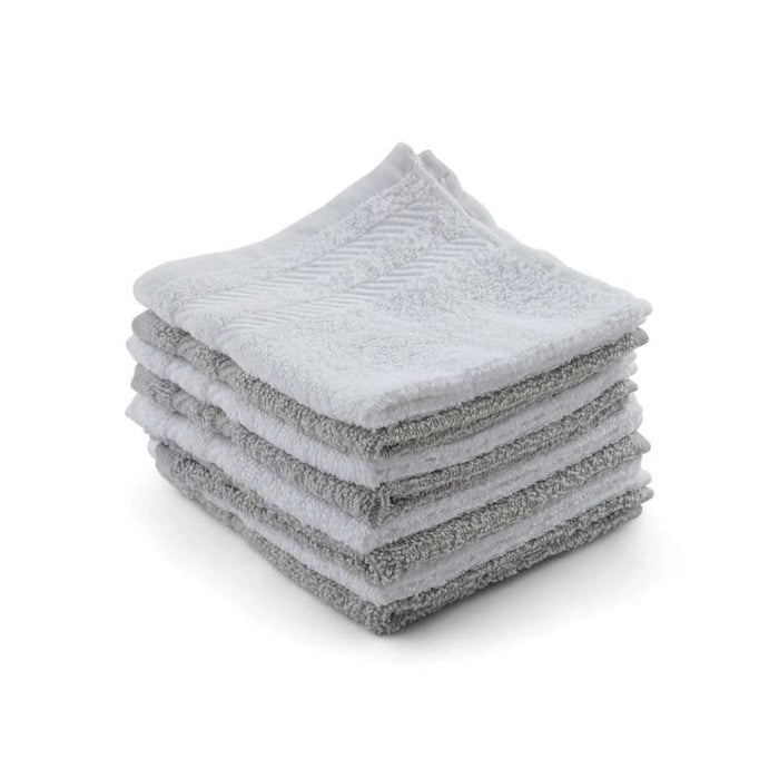 Essential 8-Piece Fingertip Towel Set 30X30Cm - Grey