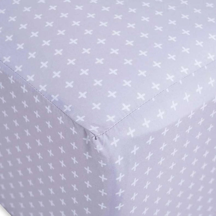 Essential Flex Fitted Sheet 90X200+25Cm - Grey