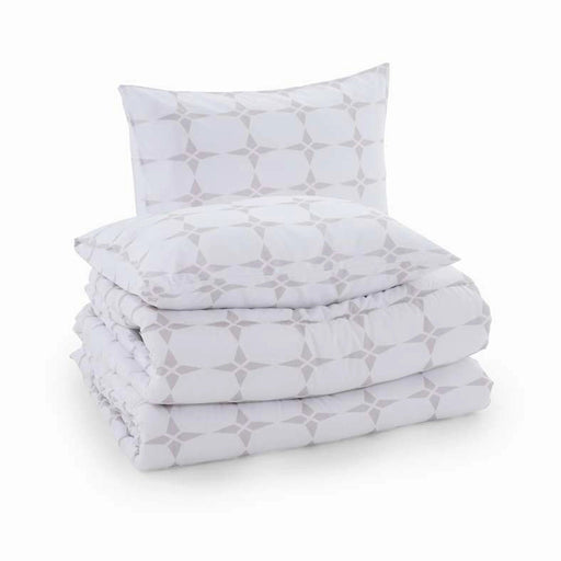Essential Geo 3-Piece Comforter Set 240X260cm - Beige Pan Home