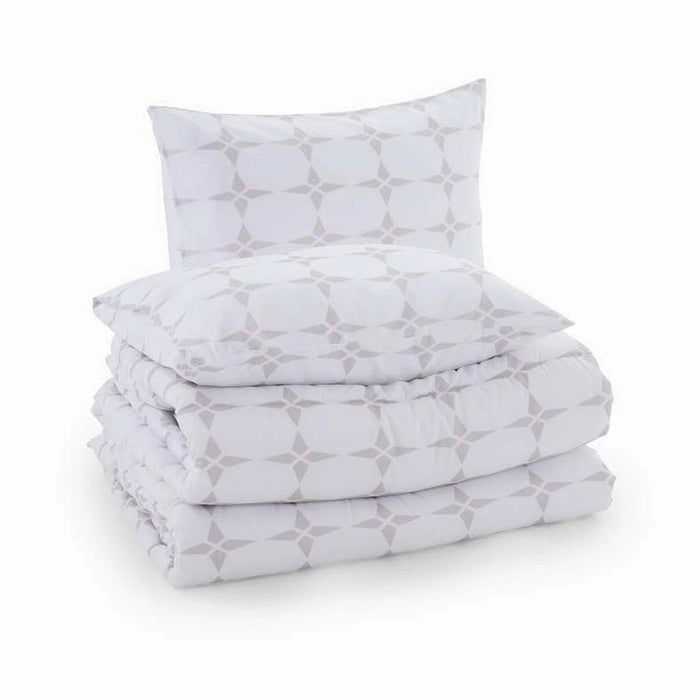 Essential Geo 3-Piece Comforter Set 240X260cm - Beige Pan Home