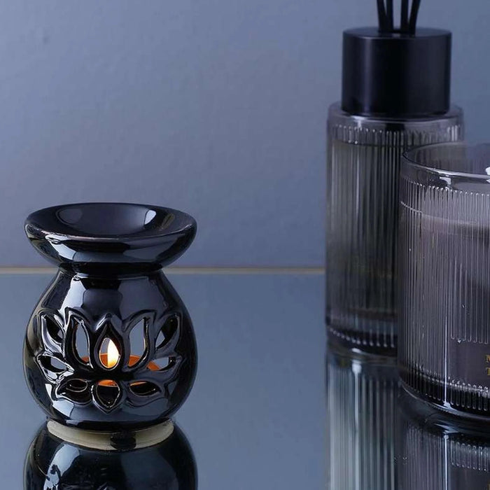 Essential Oil Burner Black D7X8Cm