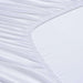 Essential Solid Fitted Sheet 120X200+33cm - White Pan Home