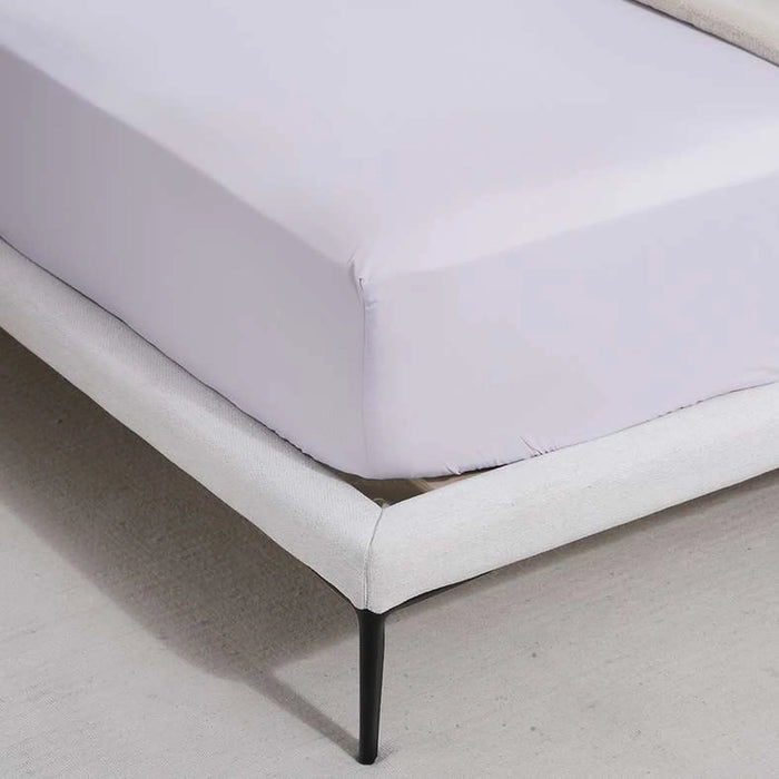 Essential Solid Fitted Sheet 160X200+33Cm - Beige Pan Home