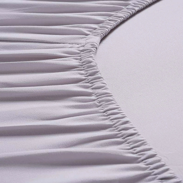 Essential Solid Fitted Sheet 160X200+33Cm - Beige Pan Home