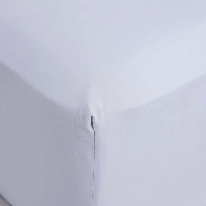 Essential Solid Fitted Sheet 160X200+33Cm - Grey Pan Home
