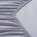Essential Solid Fitted Sheet 160X200+33Cm - Grey Pan Home