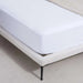 Essential Solid Fitted Sheet 160X200+33Cm - White Pan Home