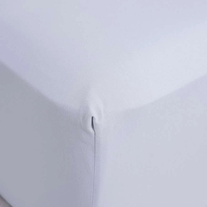 Essential Solid Fitted Sheet 180X200+33cm - Grey Pan Home