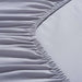 Essential Solid Fitted Sheet 180X200+33cm - Grey Pan Home