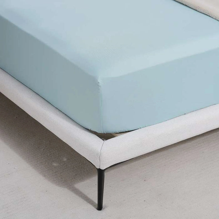 Essential Solid Fitted Sheet 200X200+33Cm - Blue