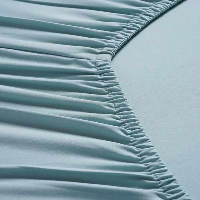 Essential Solid Fitted Sheet 200X200+33Cm - Blue